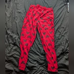 Torrid Disney Red and Black Mickey Leggings, Size 2